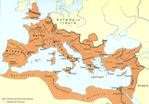 Verteilung der Provinzen des Römischen Reichs
